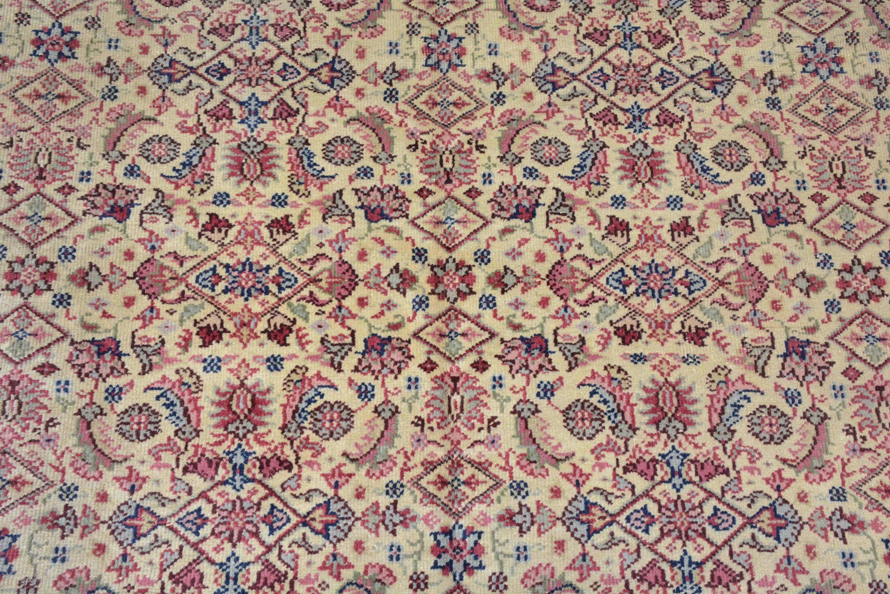Woven Vintage Turkish Sparta Carpet  For Sale