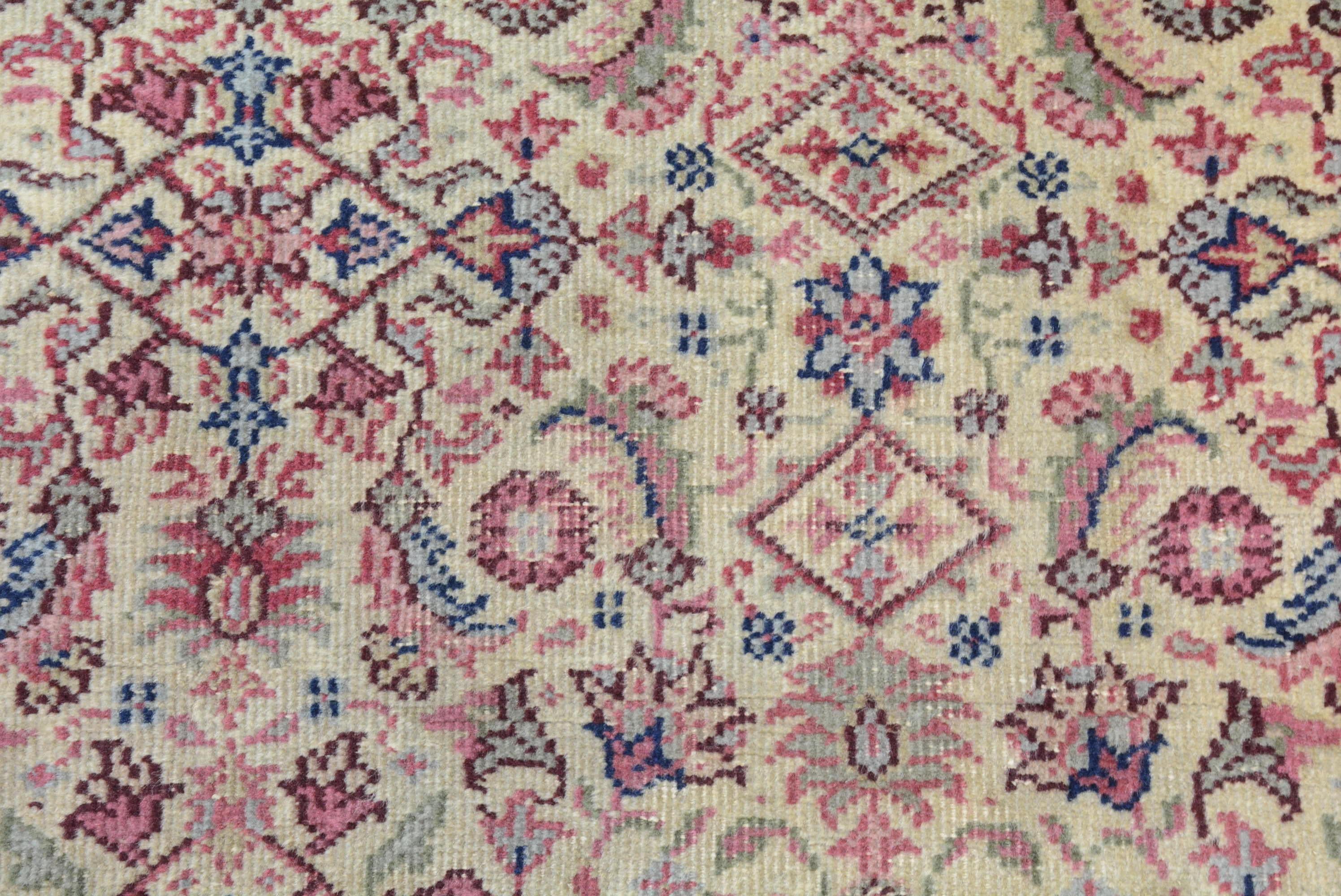 Wool Vintage Turkish Sparta Carpet  For Sale