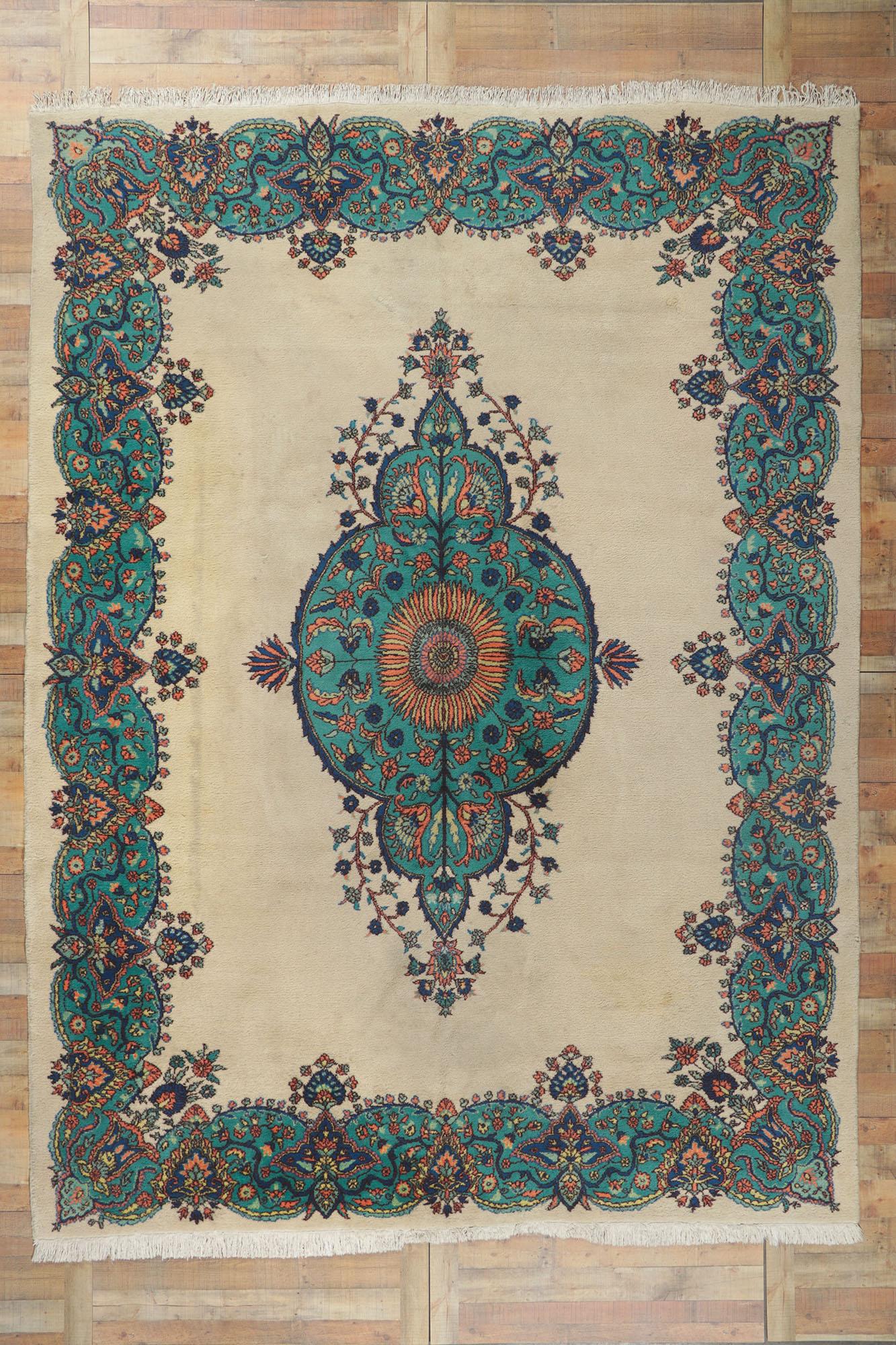 Vintage Turkish Sparta Rug For Sale 1