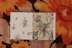 Vintage Turkish Square Rug with Saffron and Brown Floral Elegance - Rug & Kilim