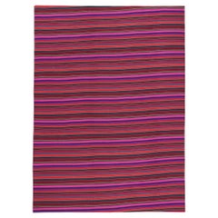 Retro Turkish Striped Kilim Rug