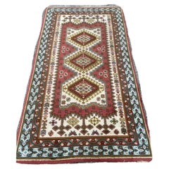 Tapis d'Anatolie vintage de style turc 2,9' x 5,5', années 1960 - 1S12