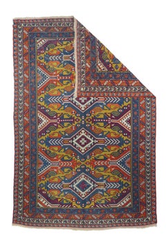 Vintage Turkish Sumak Rug 6'3'' x 9'4''