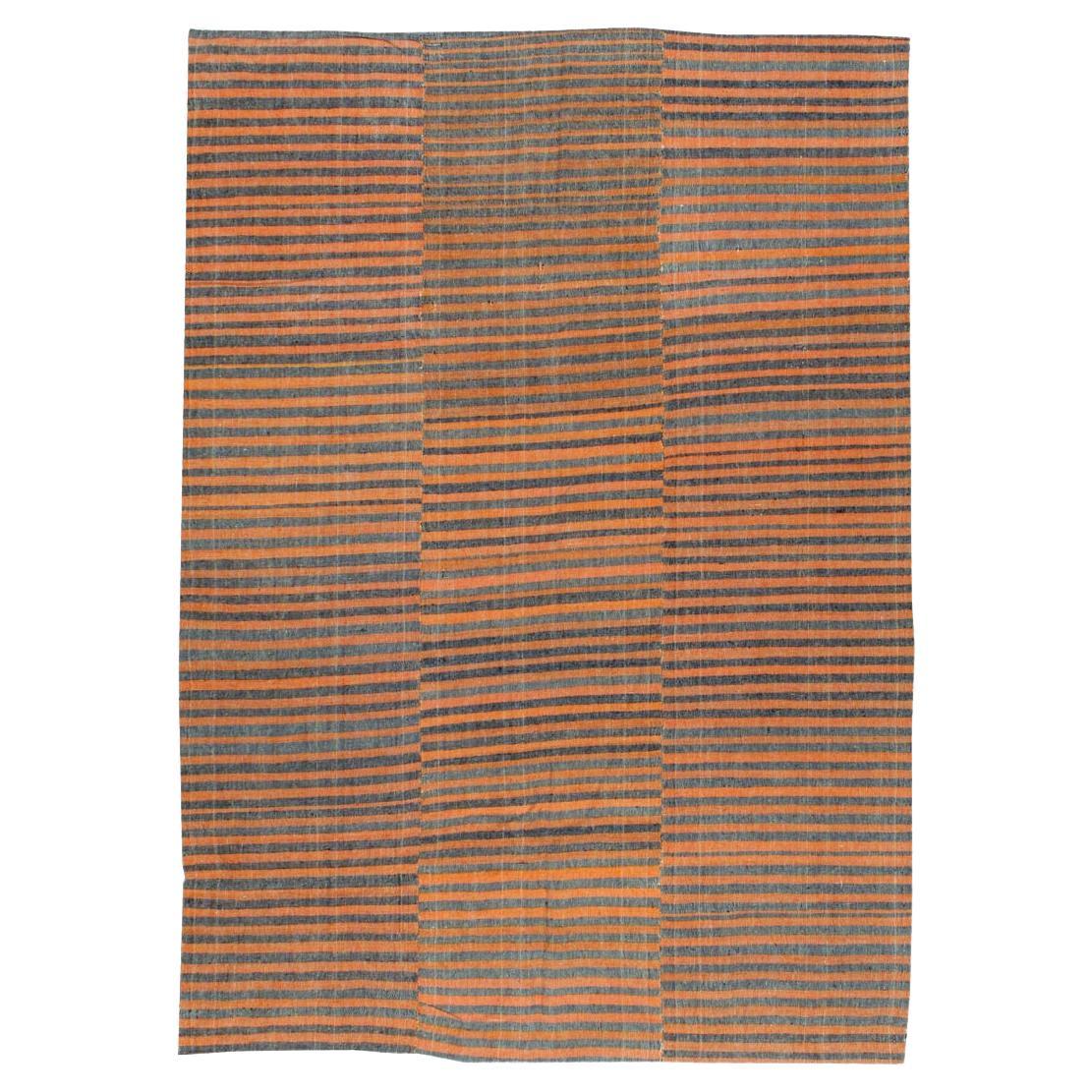 Alfombra vintage de tejido plano turco