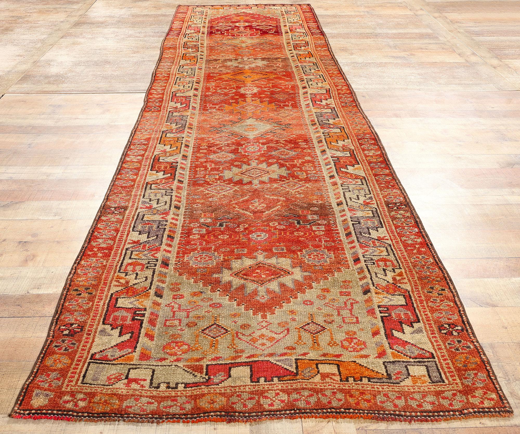 Vintage Turkish Tribal Kurdish Carpet For Sale 2