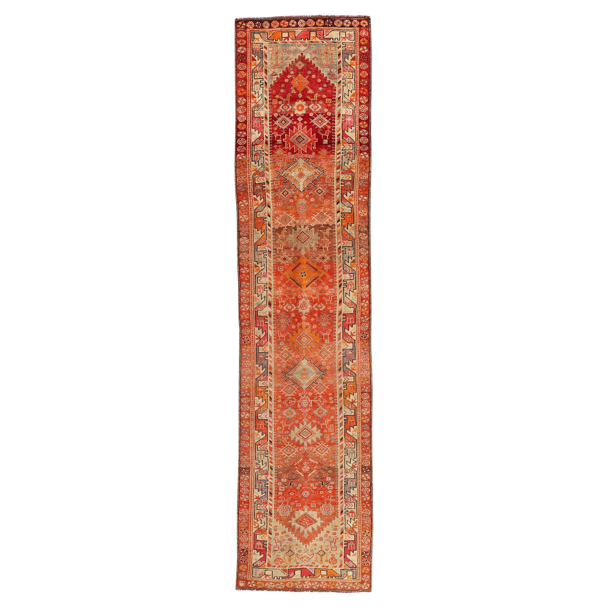 Vintage Turkish Tribal Kurdish Carpet