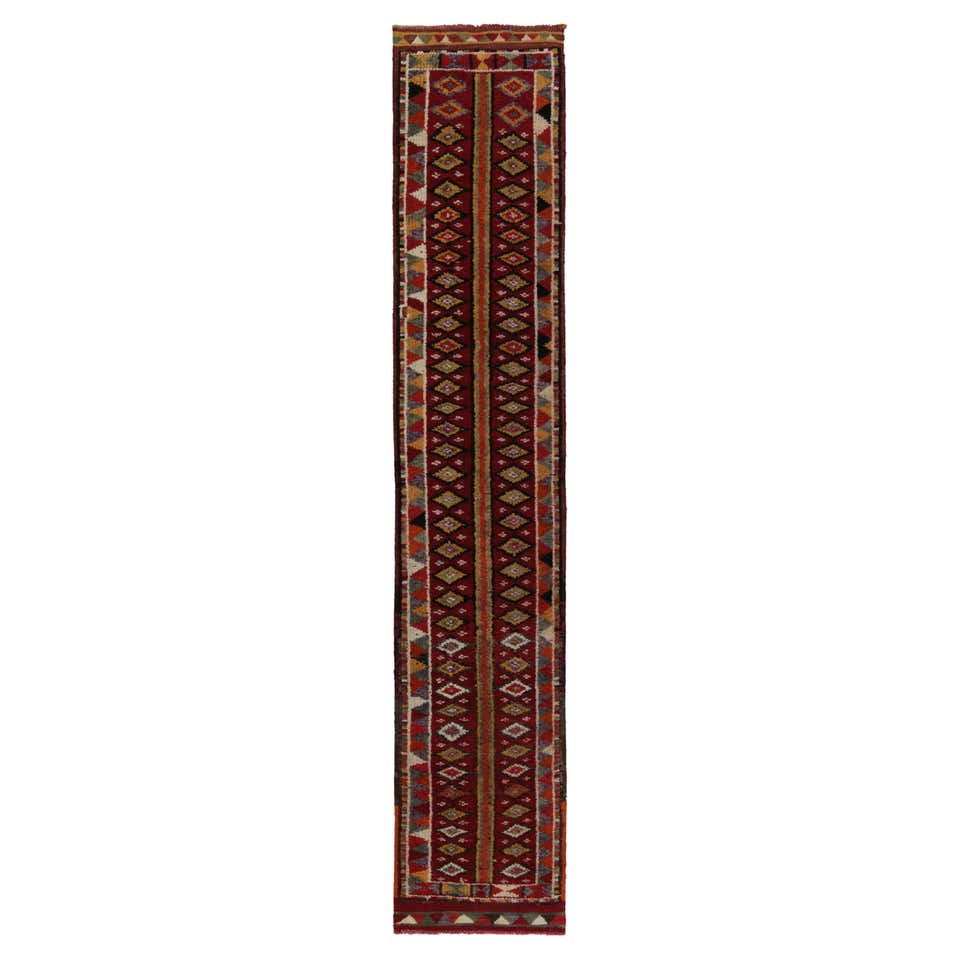 Vintage Turkish Tribal runner with Multicolor Geometric Patterns by Rug ...