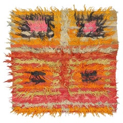 Vintage Turkish Tulu Rug - 3'9" x 3'8"