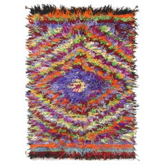 Vintage Turkish Tulu Rug - 4'11" x 7'7"
