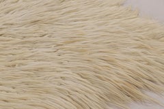 Vintage Turkish Tulu Rug, Beige Wool with Soft Pile - Rug & Kilim