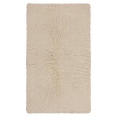 Vintage Türkischer Tulu Teppich, Beige Wolle mit weichem Flor - Rug & Kilim