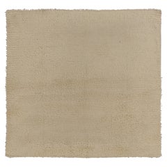 Tapis turc vintage Tulu, laine beige avec poils doux - Rug 
Kilim