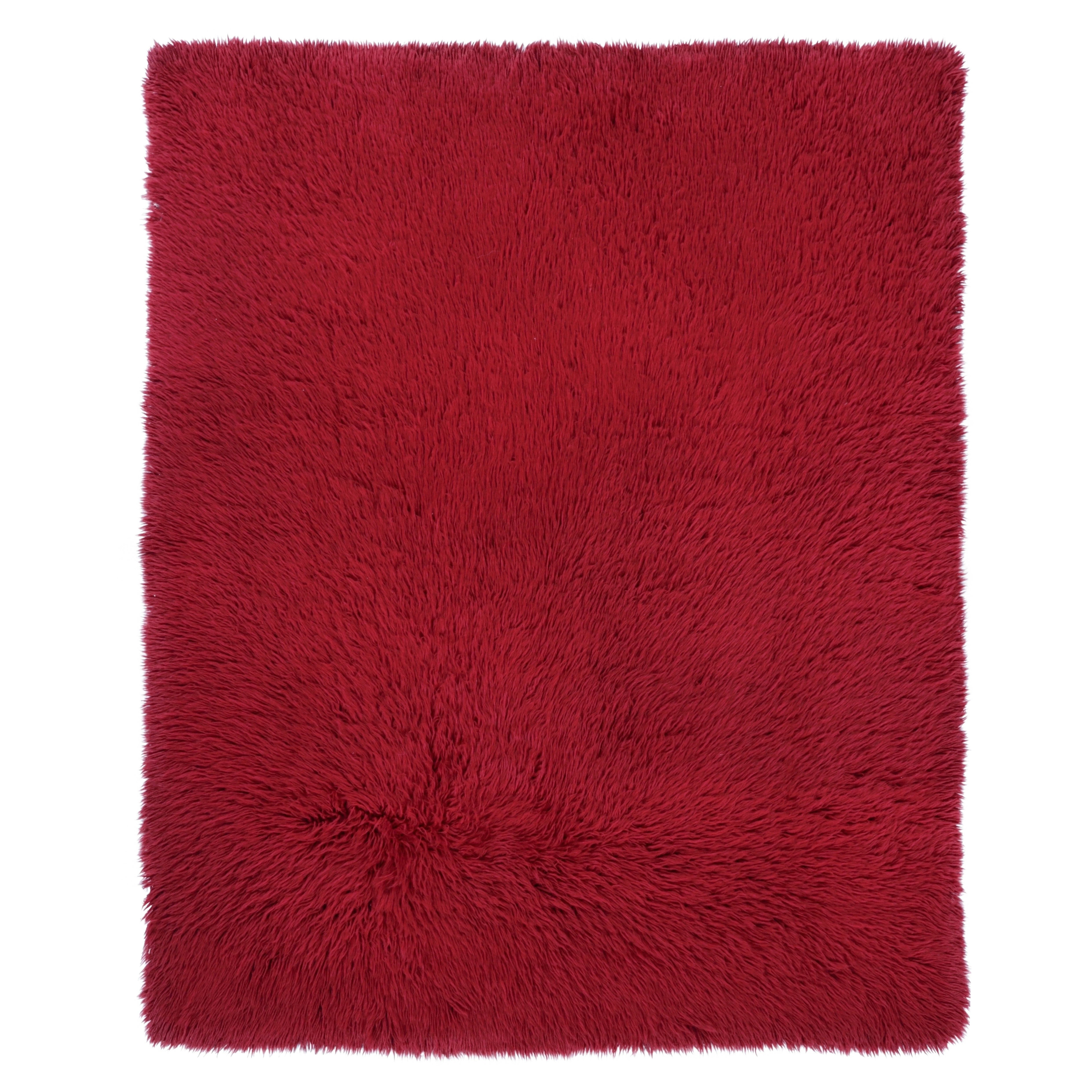 Türkischer Vintage-Tulu-Teppich, kräftiges Rot mit weichem Flor - Rug & Kilim im Angebot