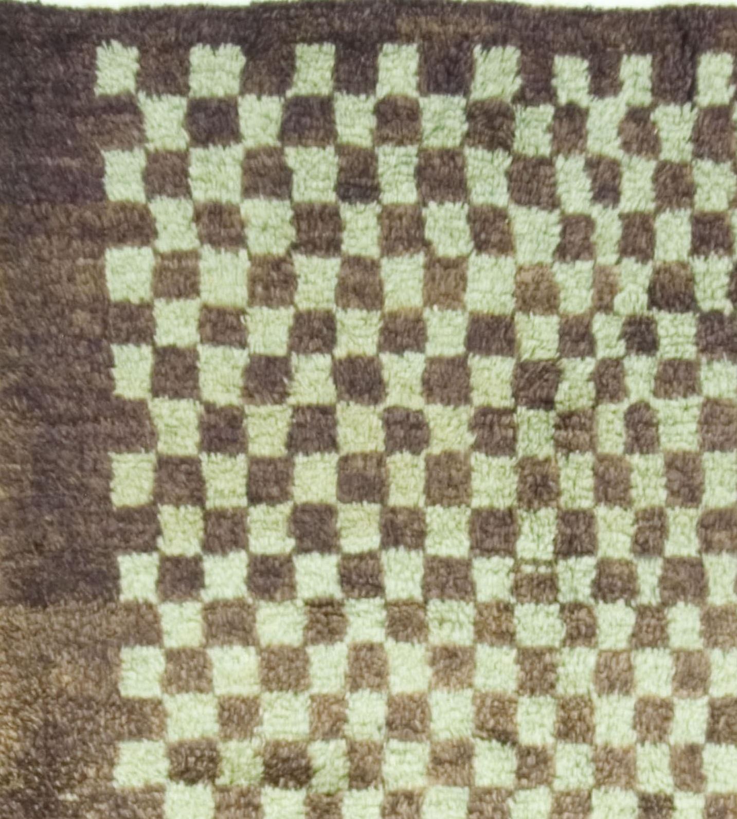 Vintage Türkisch Tulu Teppich Teppich  4'3 x 6'7 (Handgewebt) im Angebot