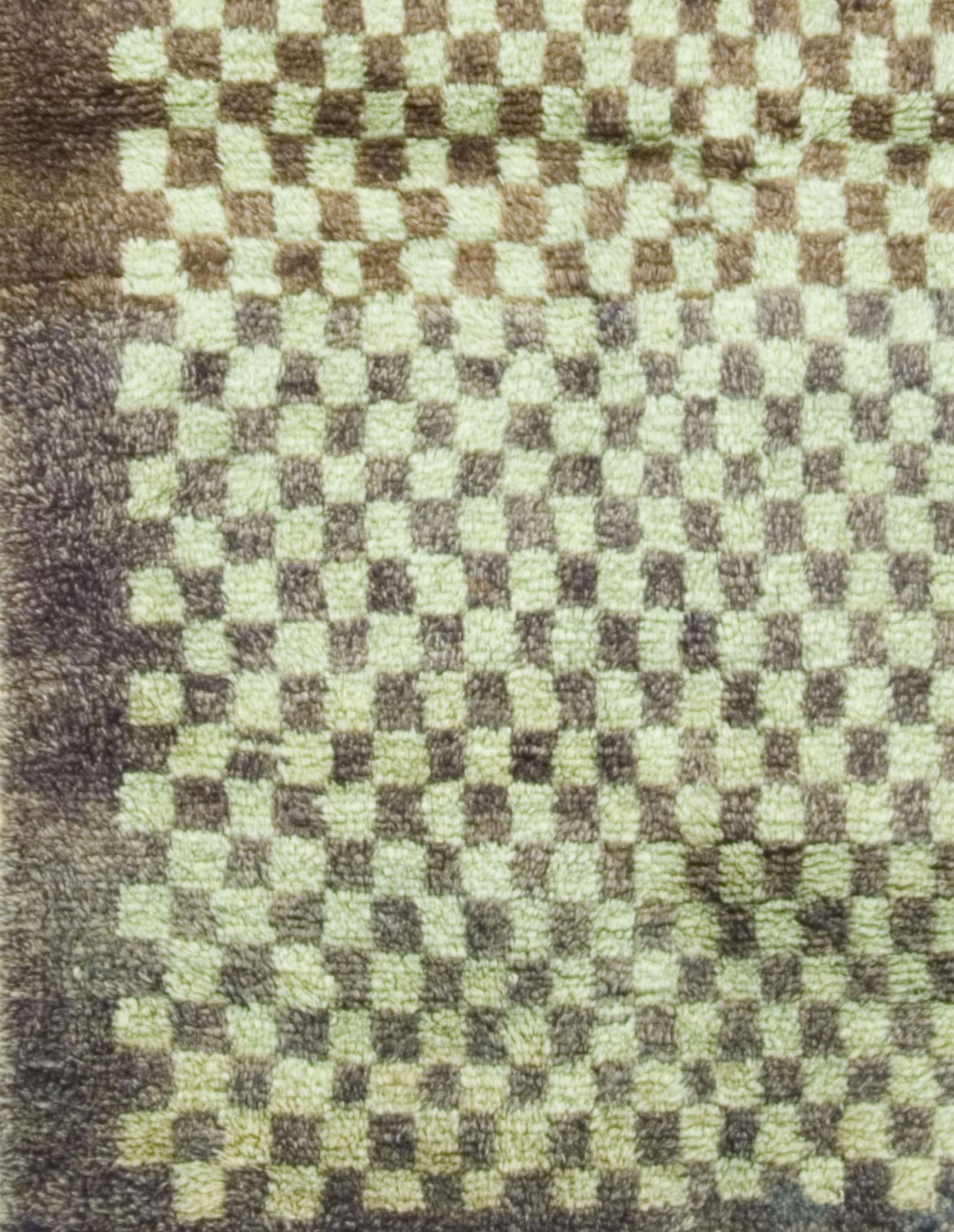 Vintage Türkisch Tulu Teppich Teppich  4'3 x 6'7 (Wolle) im Angebot