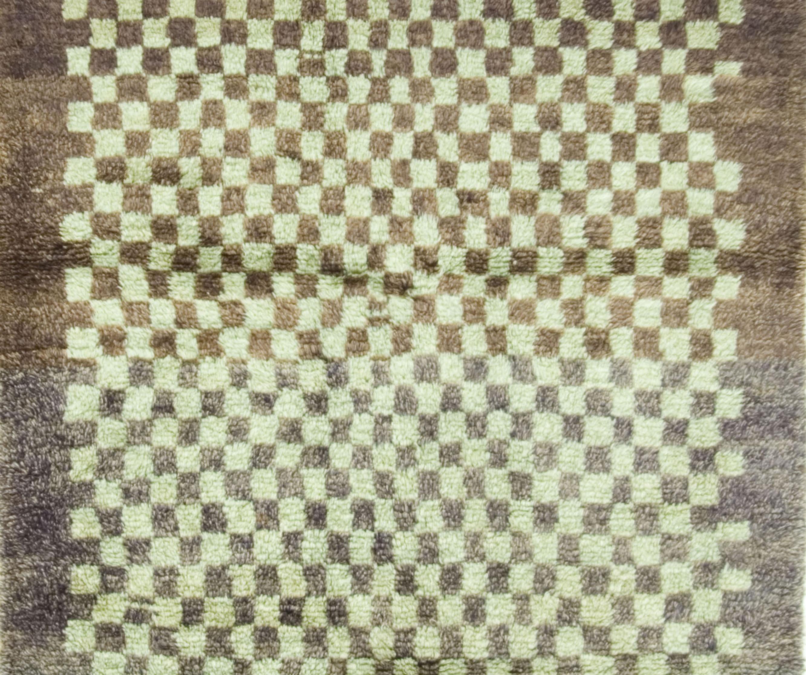 Vintage Türkisch Tulu Teppich Teppich  4'3 x 6'7 im Angebot 2