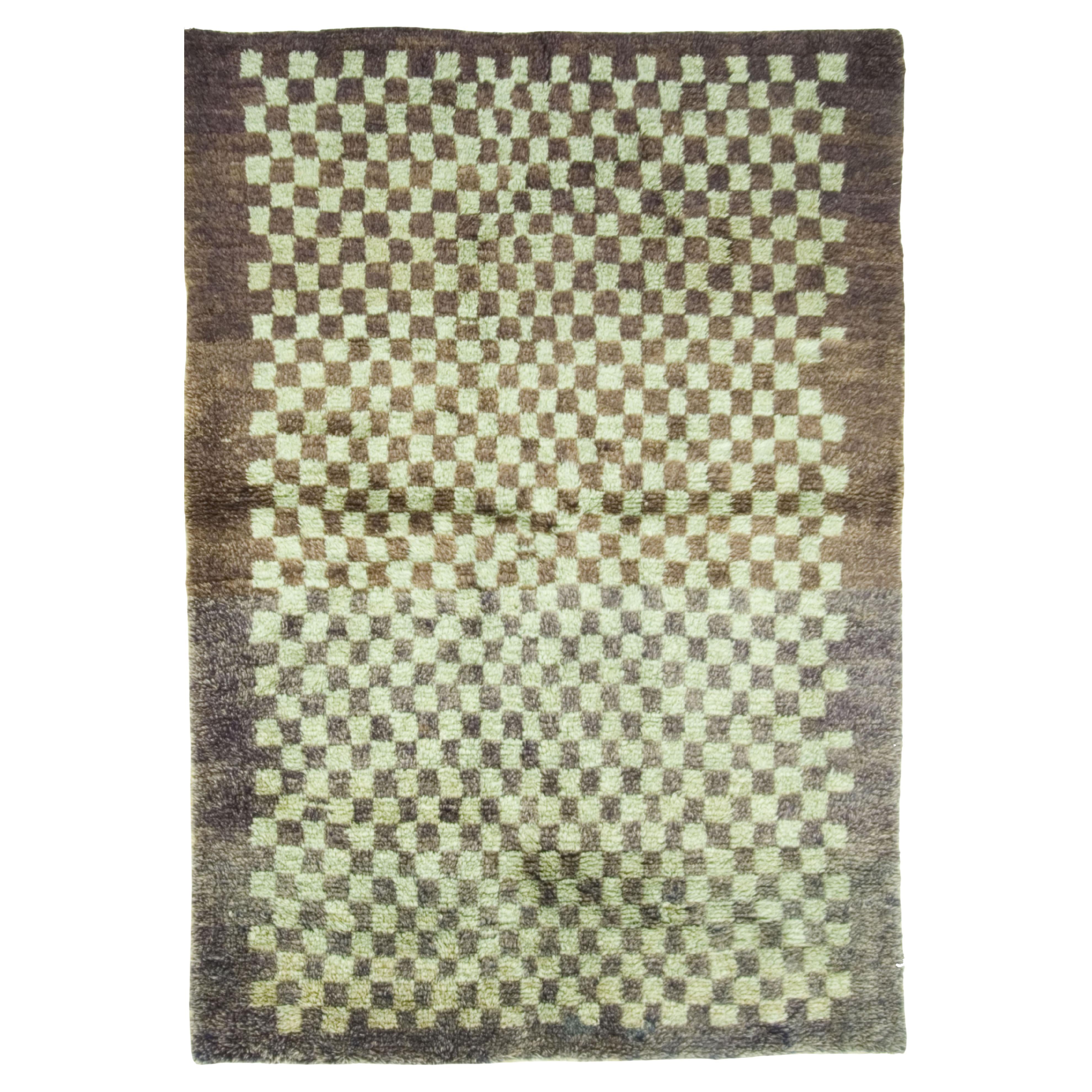 Vintage Turkish Tulu Rug Carpet  4'3 x 6'7