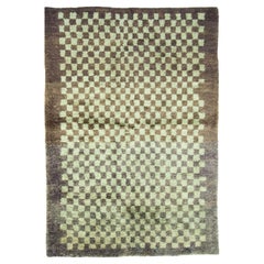 Vintage Turkish Tulu Rug Carpet  4'3 x 6'7