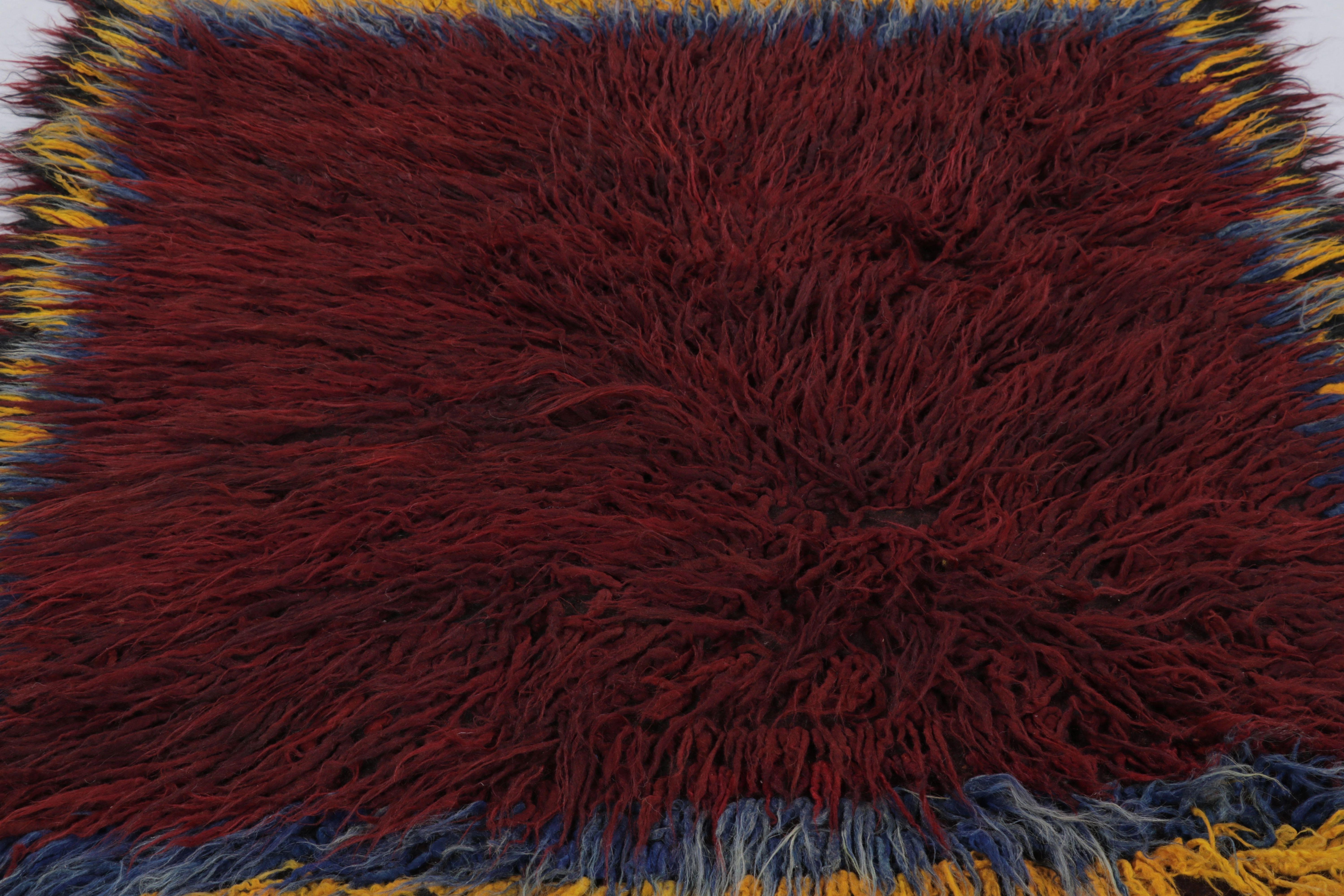 Made with hand-knotted high-pile wool in Turkey, this 6x4 vintage Tulu rug is a distinguished addition to Rug & Kilim’s collection of traditional Turkish textiles. 

On the Design: 

Designers and collectors alike will appreciate the tactile charm