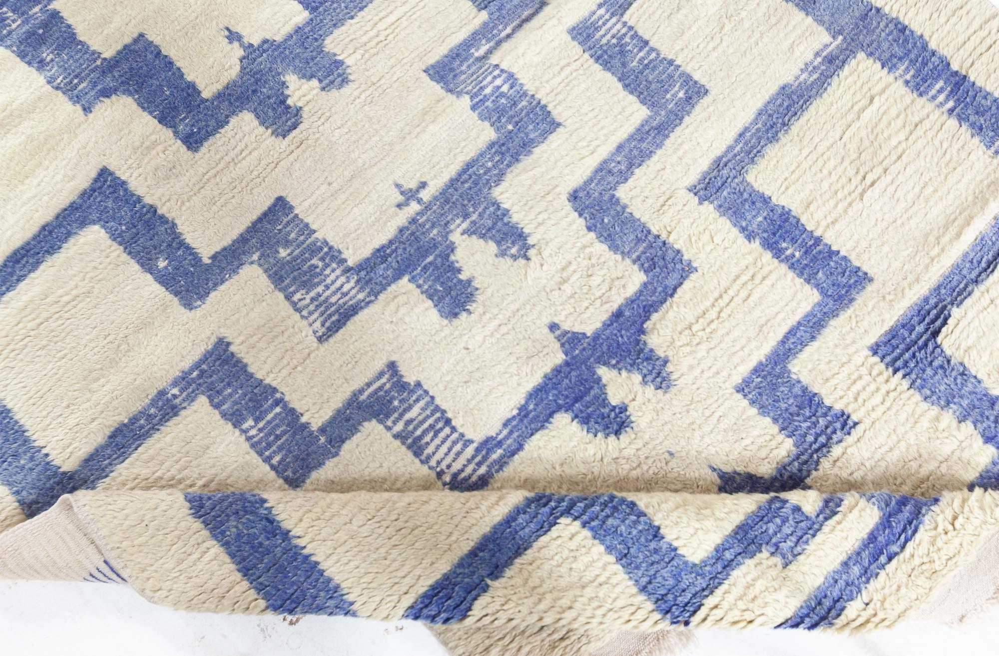 Vintage Turkish Tulu Rug Doris Leslie Blau Turco en venta