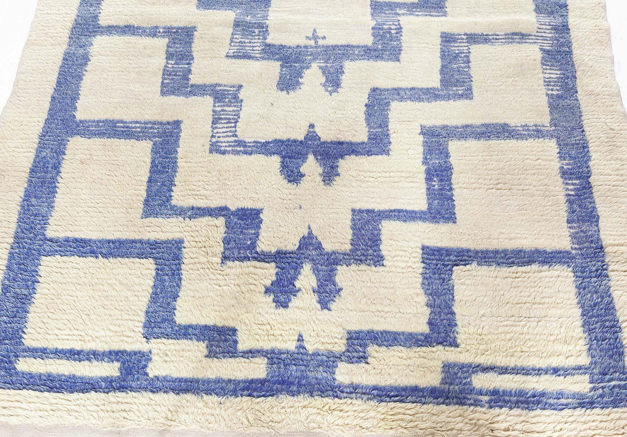 Vintage Turkish Tulu Rug Doris Leslie Blau Lana en venta