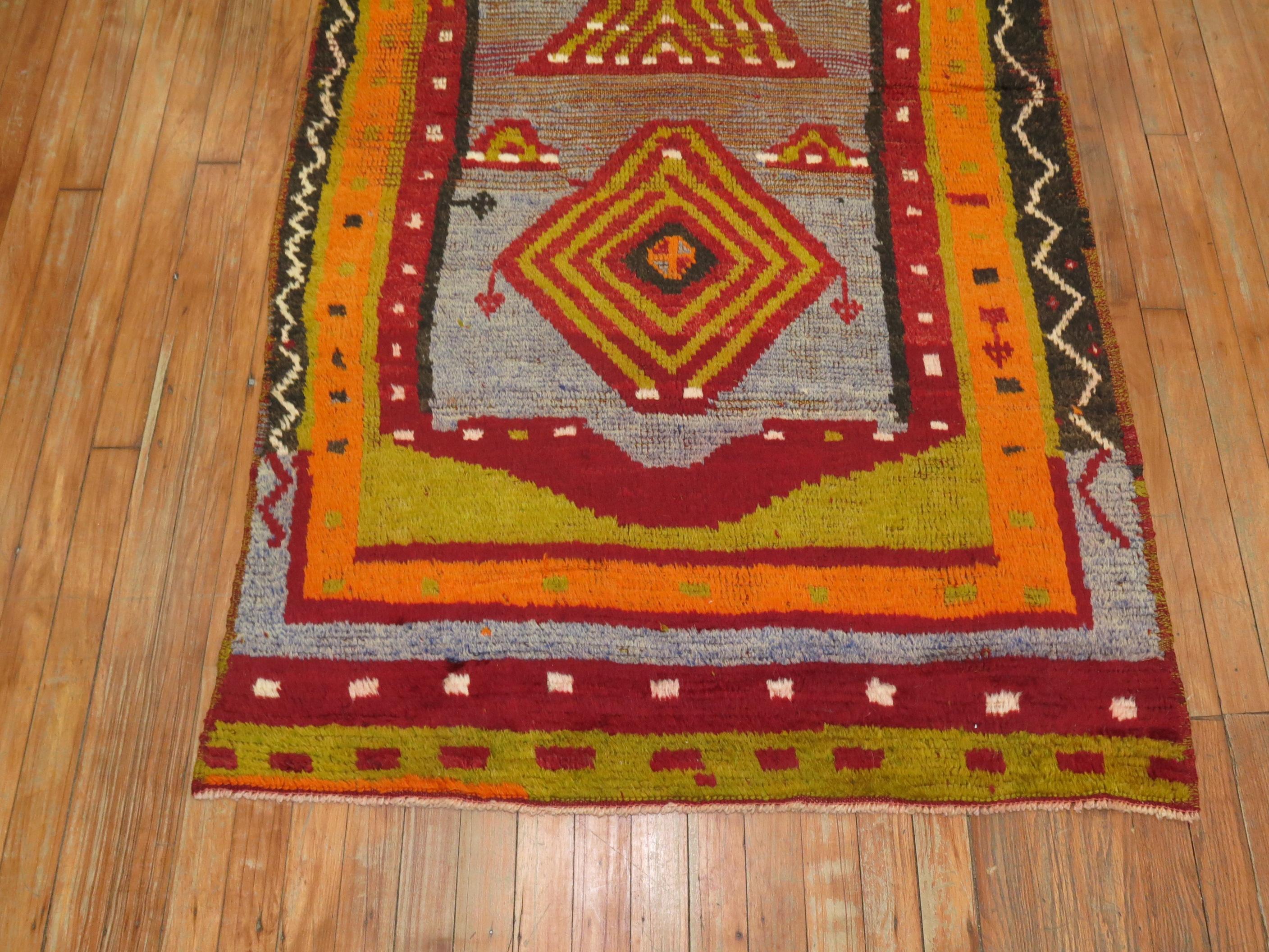 Türkischer Tulu-Teppich, Vintage (Handgewebt) im Angebot