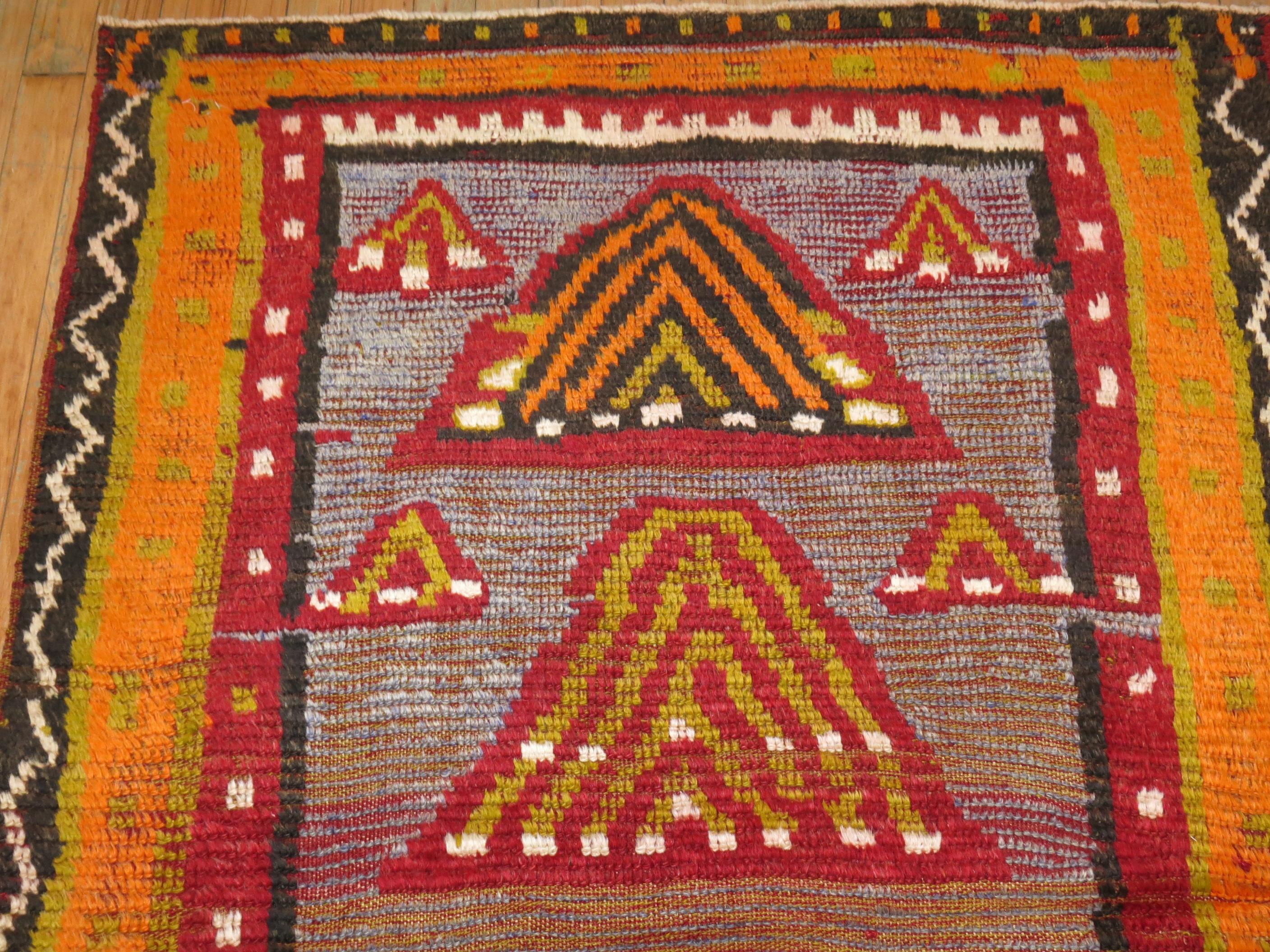 Türkischer Tulu-Teppich, Vintage (Wolle) im Angebot