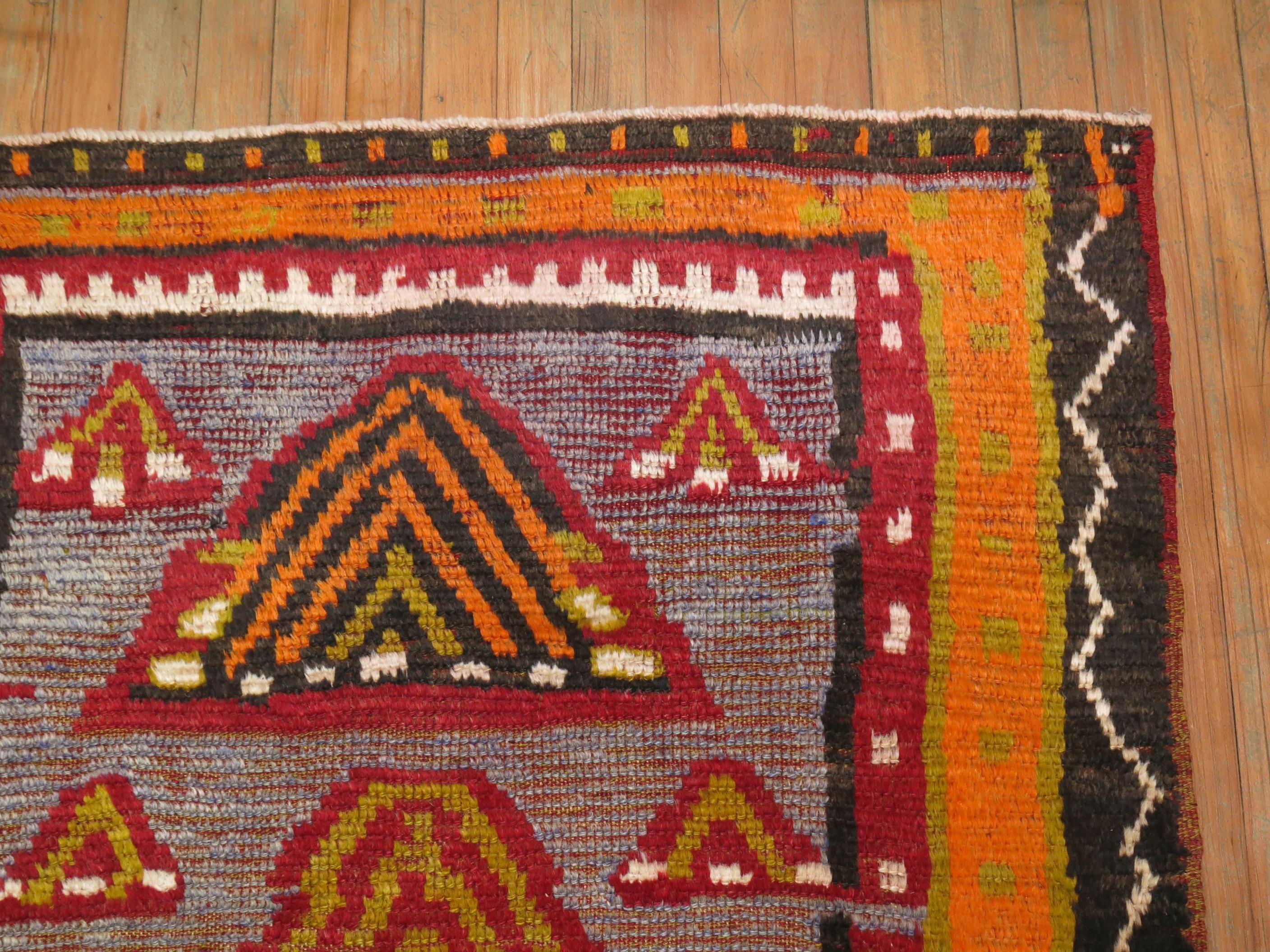 Vintage Turkish Tulu Rug For Sale 1