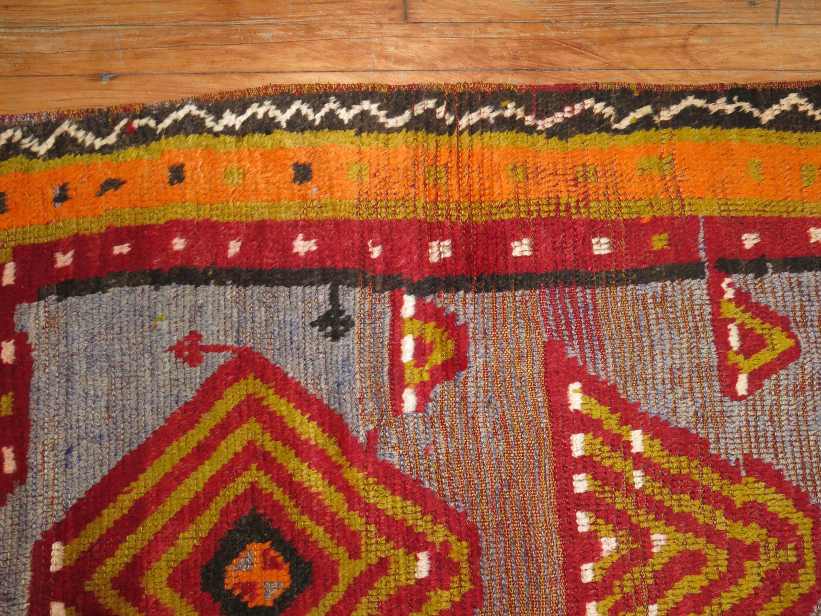 Vintage Turkish Tulu Rug For Sale 2