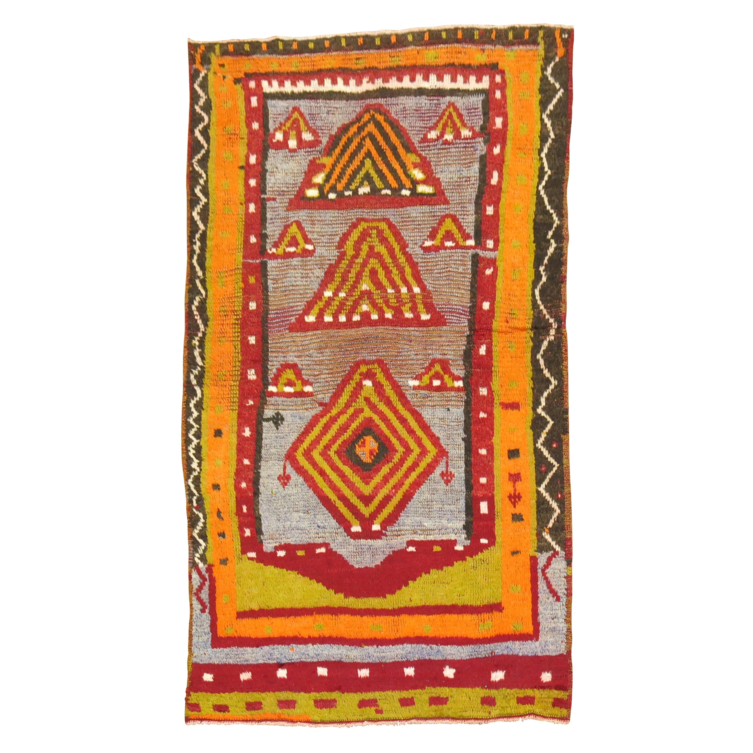 Tappeto turco vintage Tulu in vendita