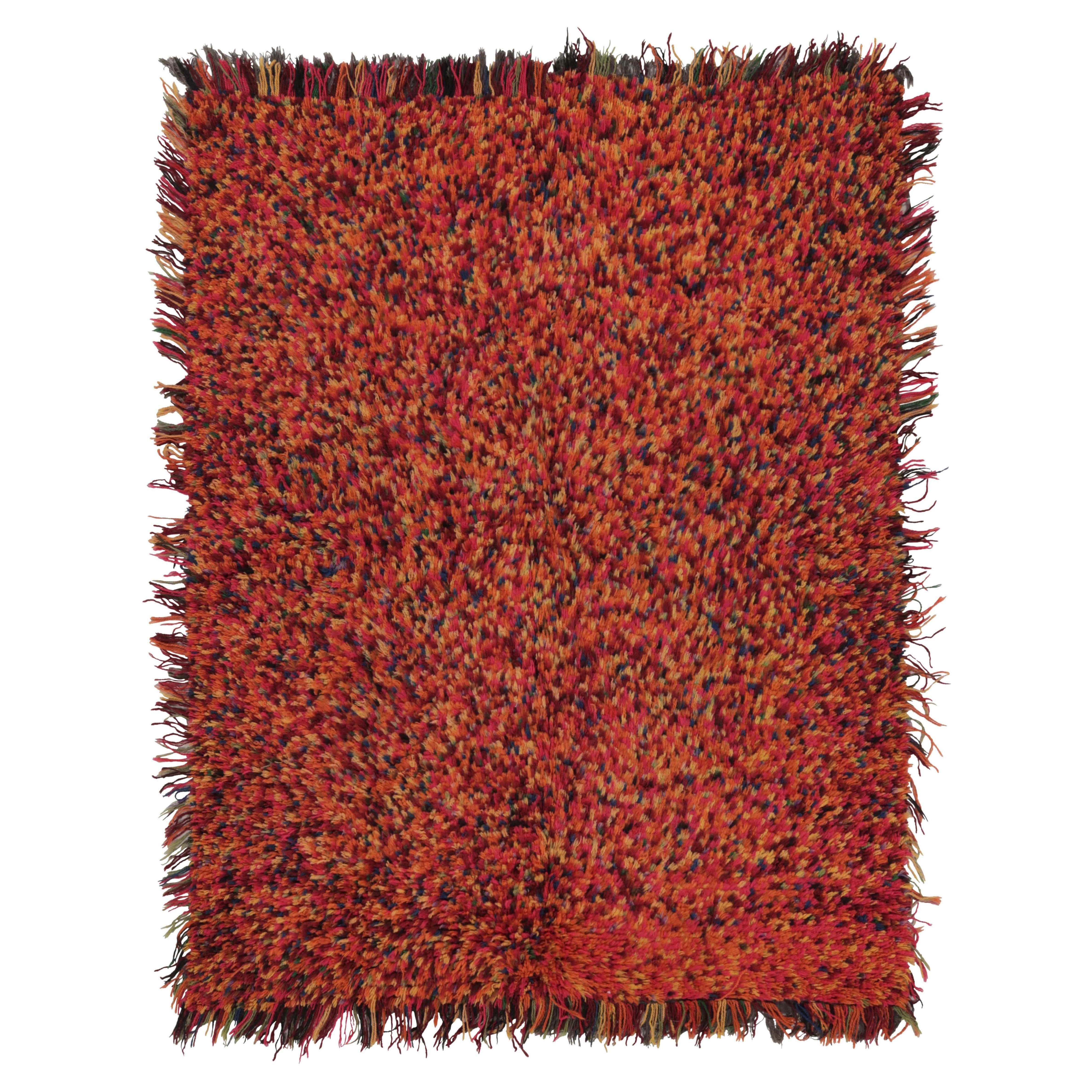 Tappeto Tulu turco vintage, arancione in vendita