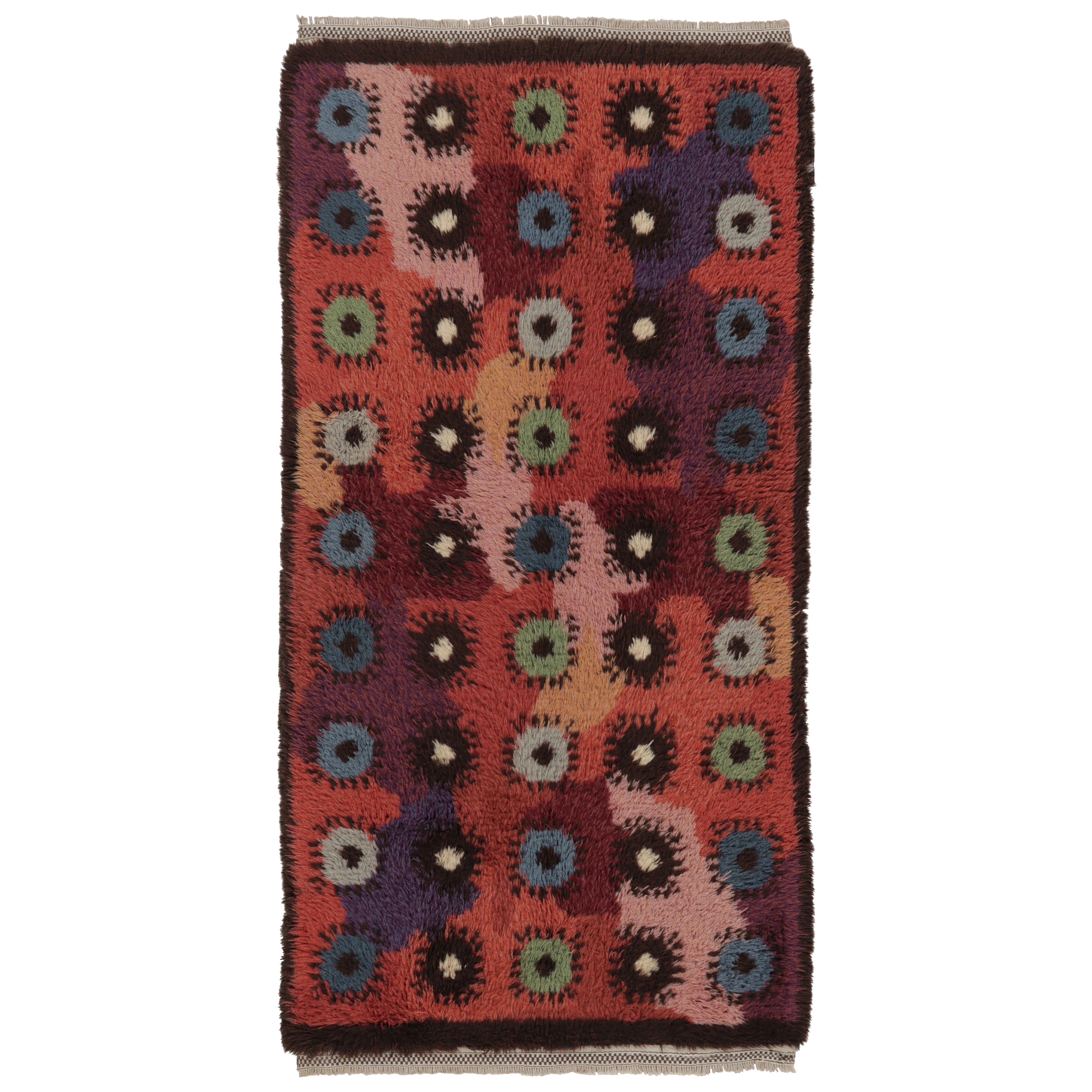Vintage Turkish Tulu Rug, Playful Polychromatic Geometric Patterns - Rug 
Kilim For Sale