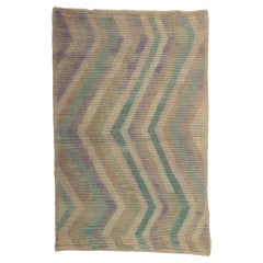 1950's Turkish Tulu Carpet with Modern Style