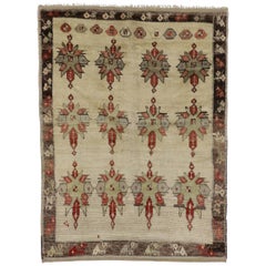 Vintage Turkish Tulu Rug with Modern Tribal Style