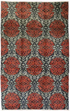 Art Deco Rug Turkish Vintage Piece, 1950-1970