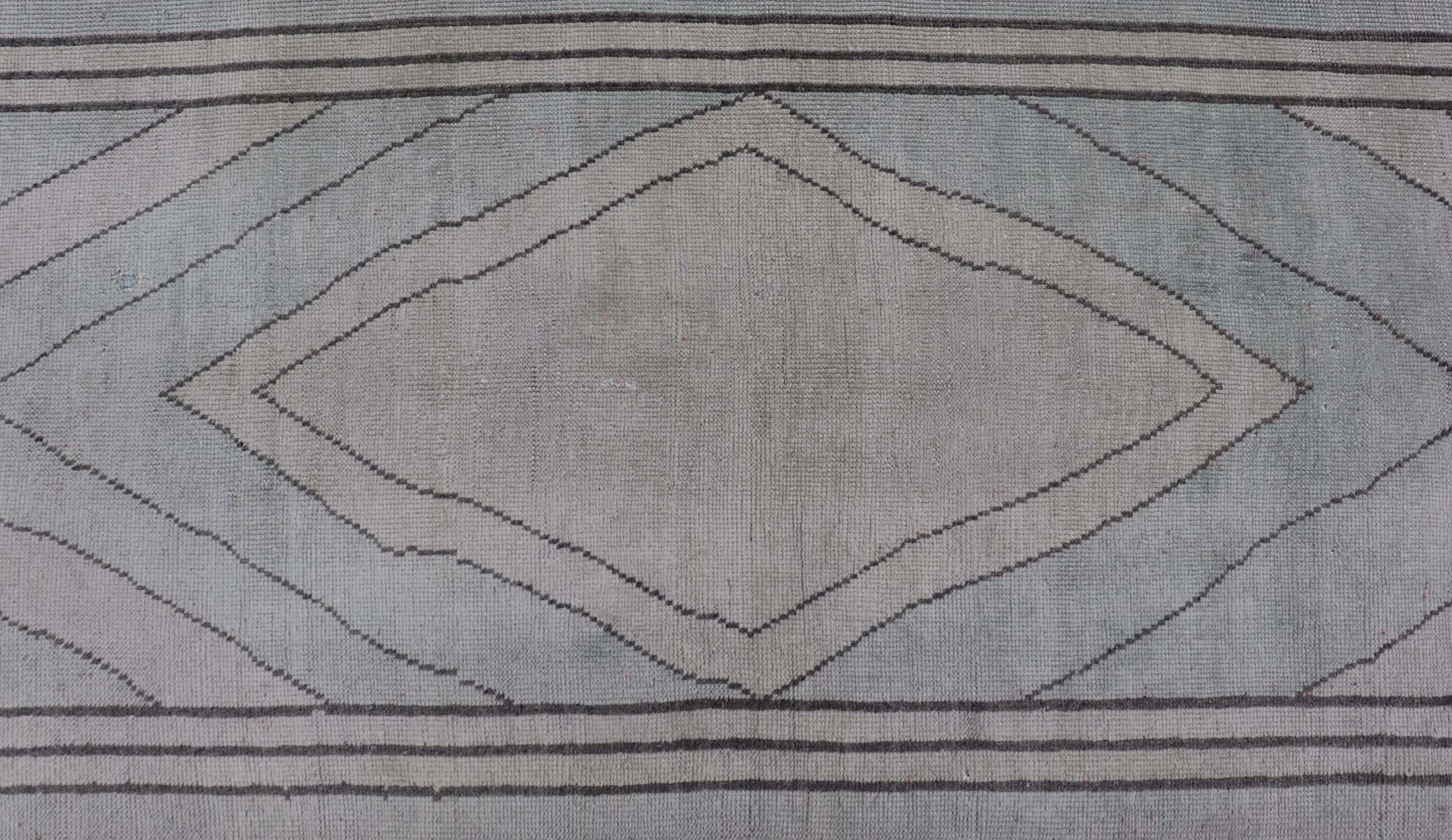 Traves de Mesa Turco Vintage Único con Diseño Moderno en Lt. Azul, topo y marrón en venta 1