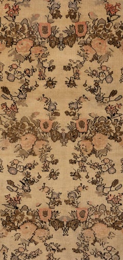 Vintage Turkish Ushak Floral Rug