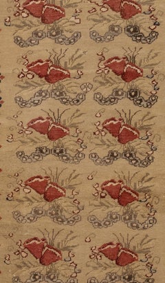 Vintage Turkish Ushak Rug, circa 1920s