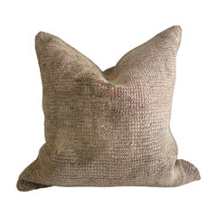 Vintage Turkish Wool Pillow with Down Feather Insert Vintage Turkish Wool Pillow with Down Feather Insert