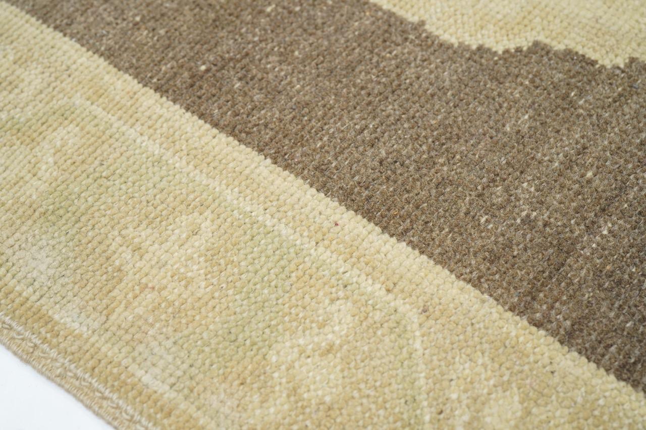 Vintage Türkische Wolle Teppich 3'1