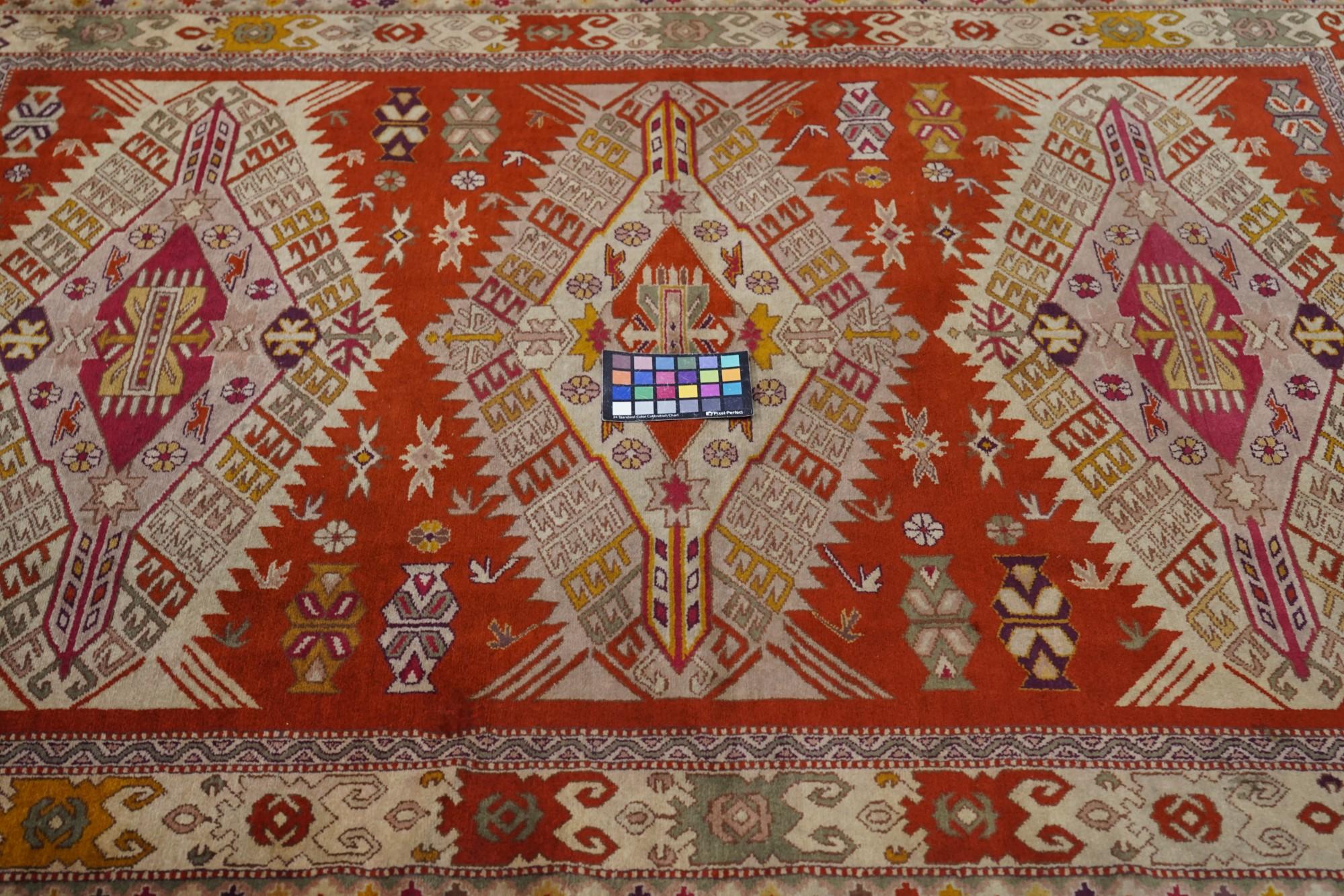 Türkischer Vintage-Wollteppich 4'10'' x 6'8'' im Angebot 3