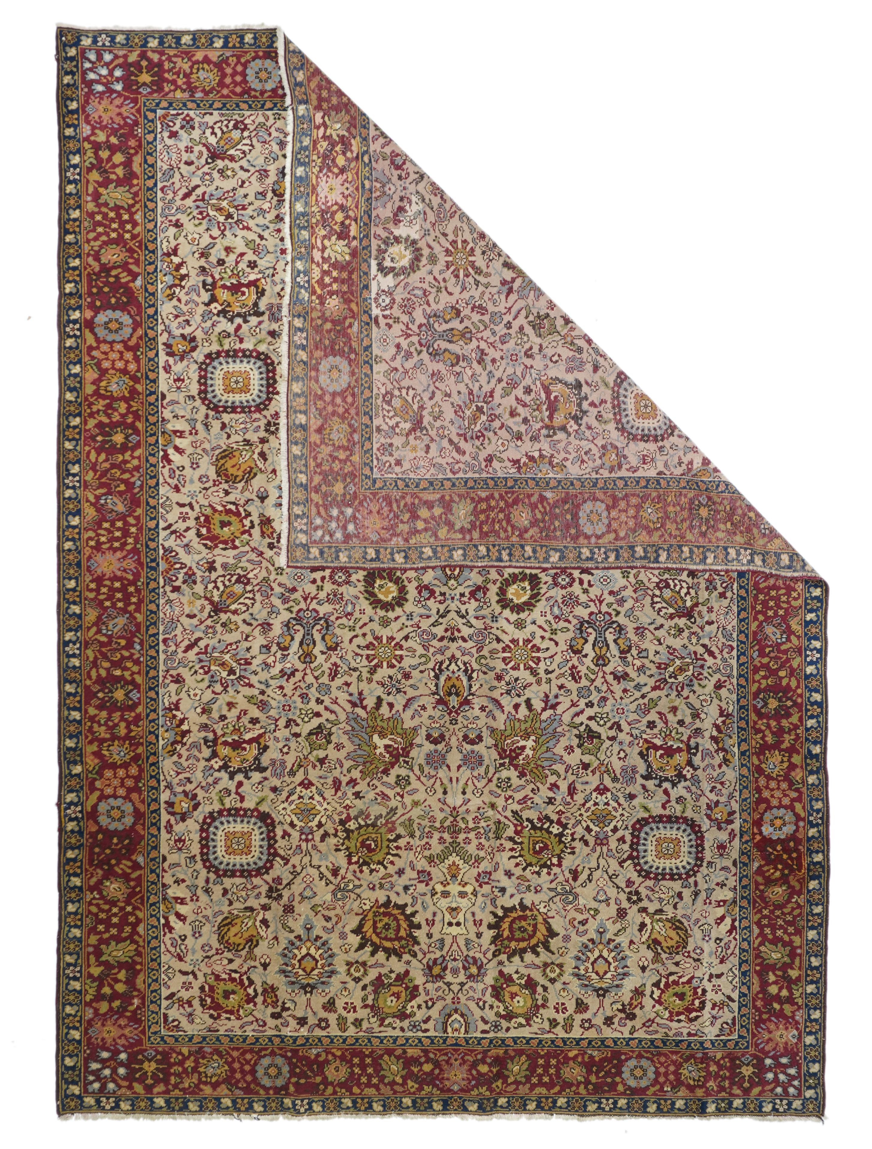 Vintage Turkish Wool Rug 6’3