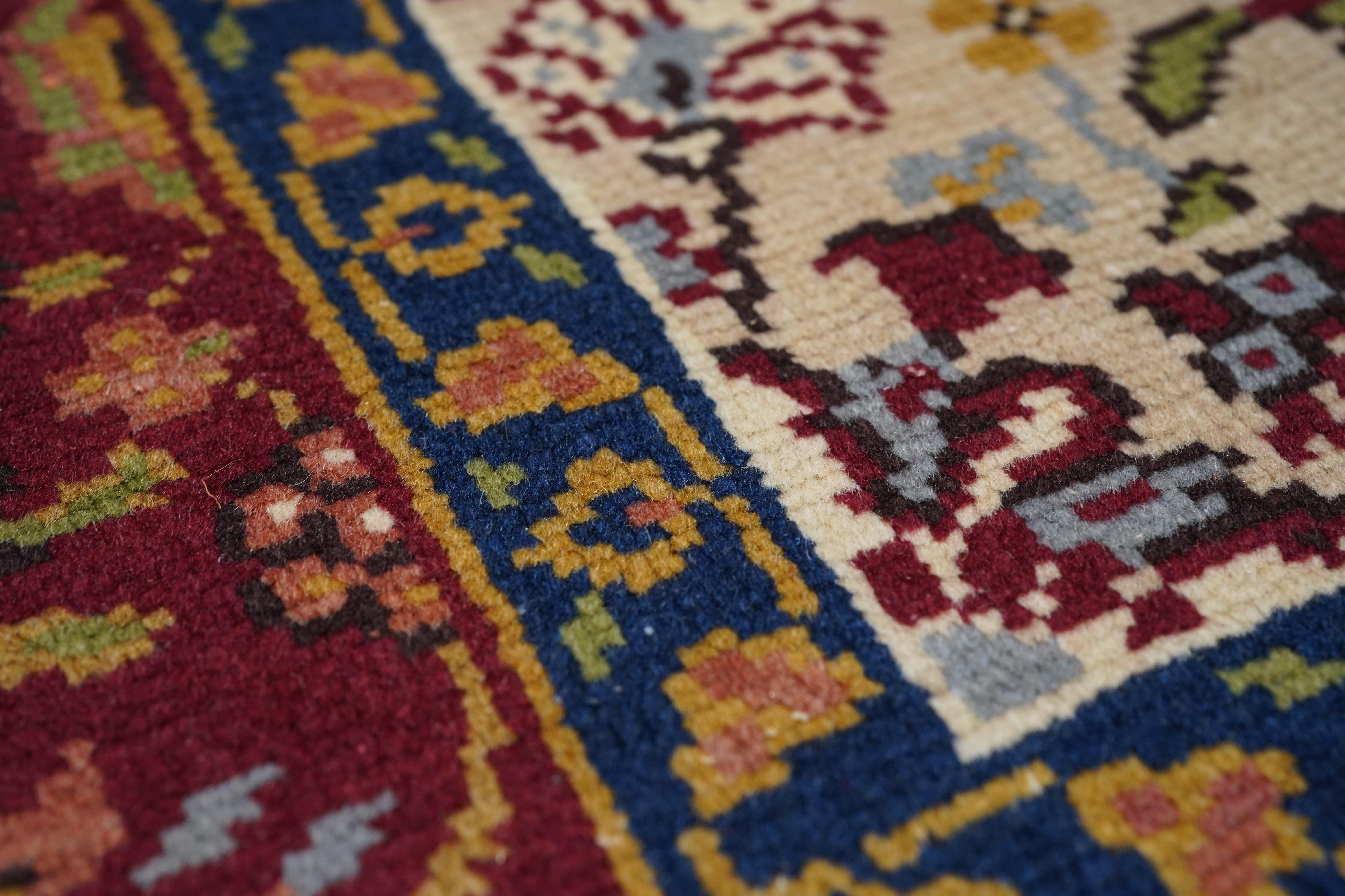 Vintage Turkish Wool Rug 6’3