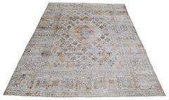 Vintage Turkish Wool Tabriz Rug