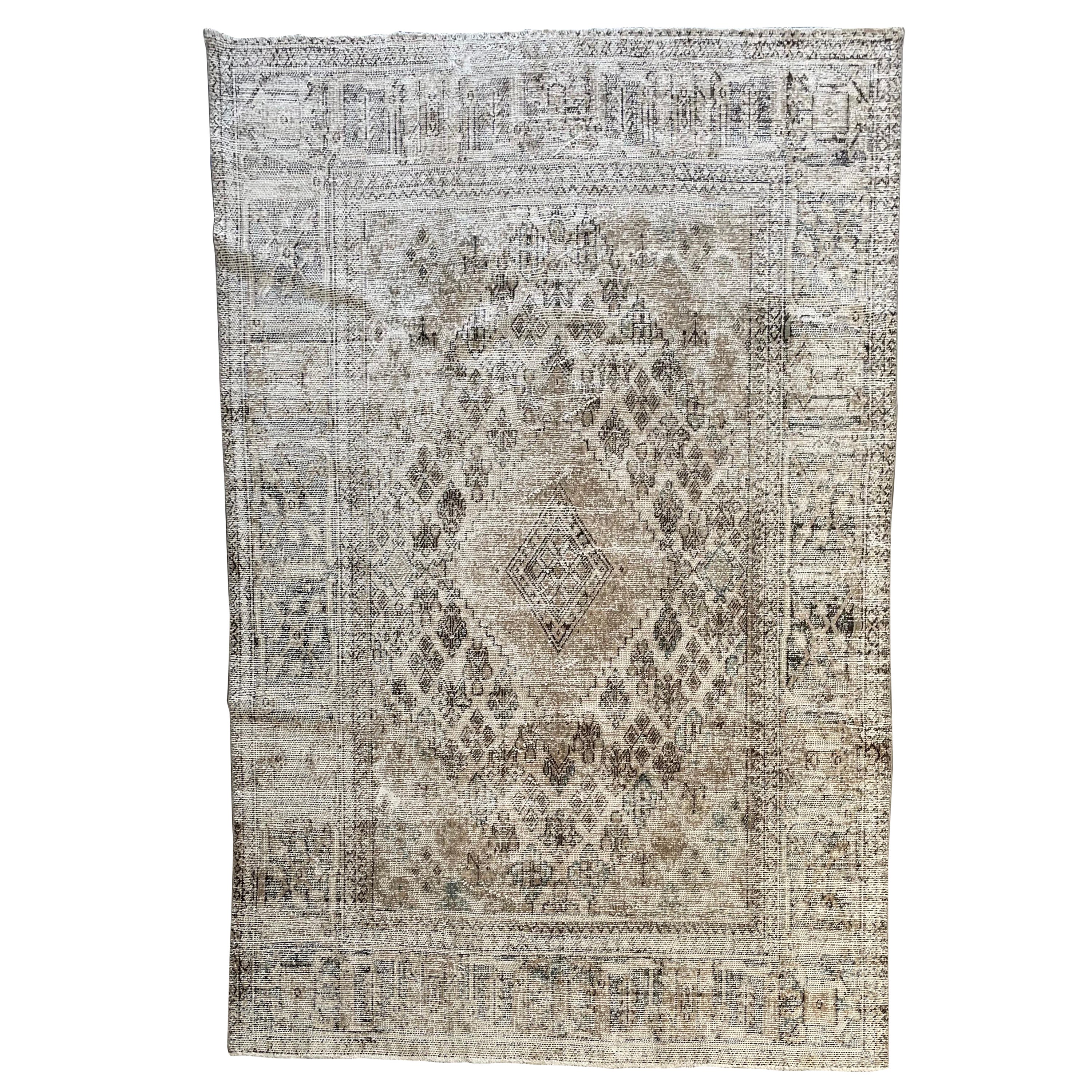 Türkischer Tabriz-Teppich aus Wolle aus Täbris im Angebot 3