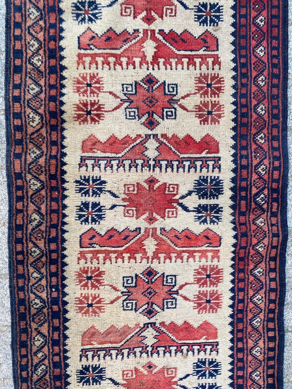 Türkischer Yagcibedir-Läufer im Vintage-Stil (Wolle) im Angebot