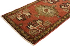 Türkischer Vintage-Teppich Yastik Oushak, Timeless Appeal trifft auf stilvolle Langlebigkeit