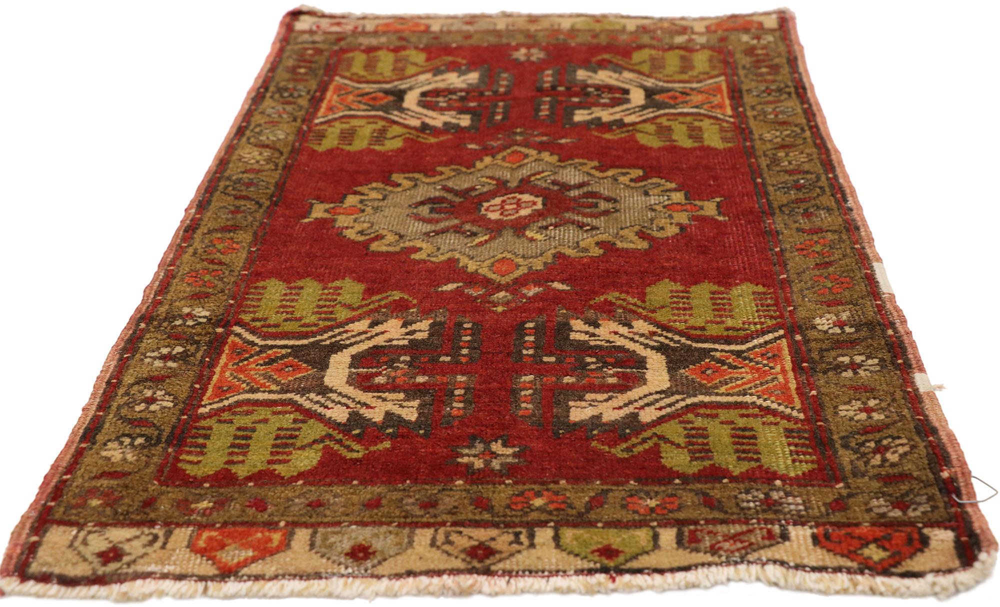 Alfombra turca vintage Yastik Oushak, el atractivo atemporal se une a la durabilidad con estilo Turco en venta