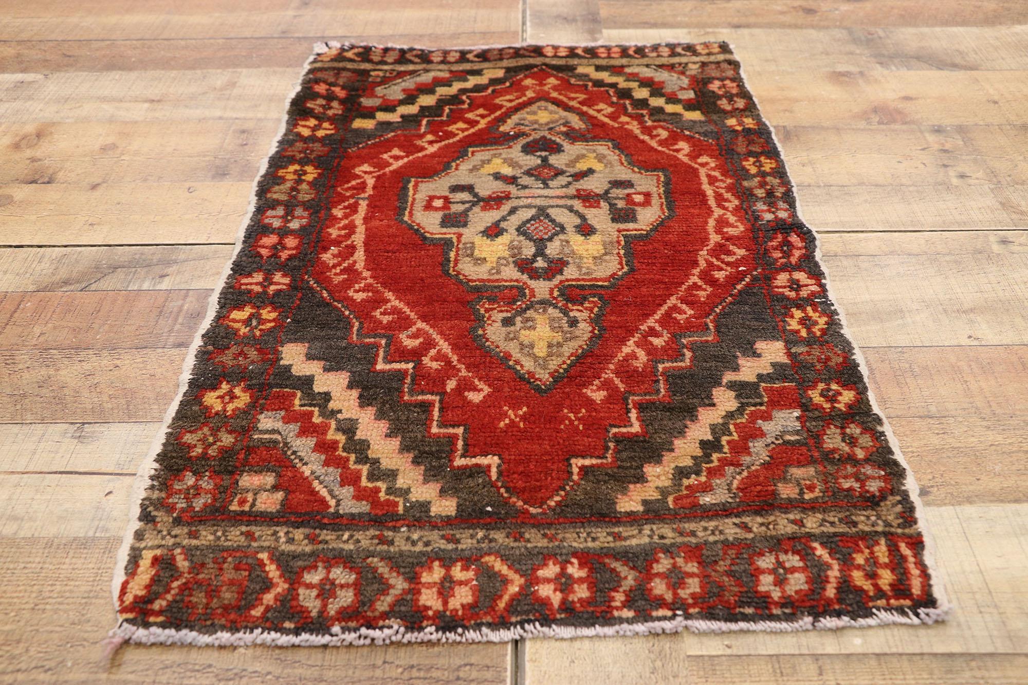 Oushak Vintage Turkish Carpet, Timeless Appeal Meets Stylish Durability For Sale