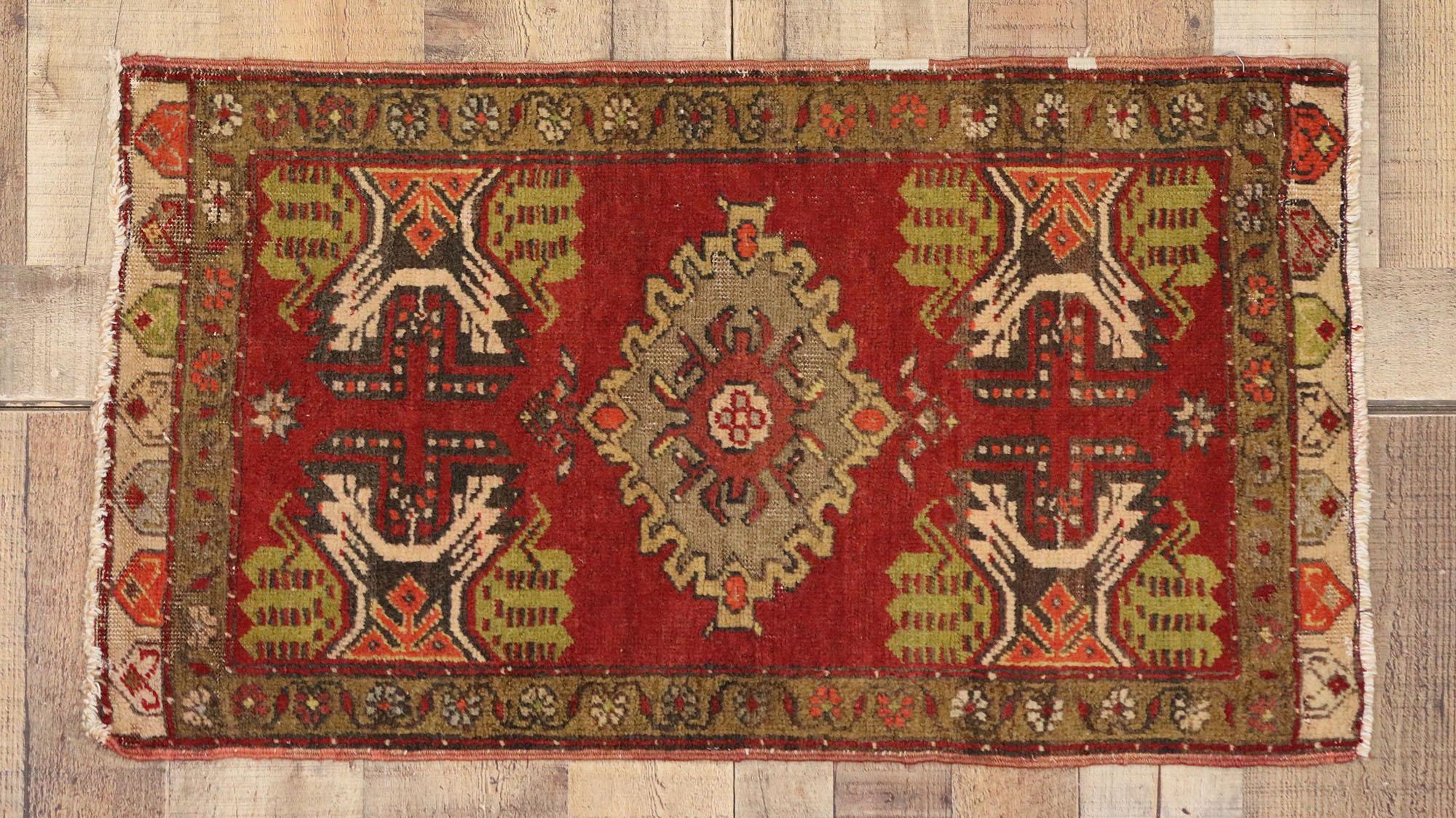 Alfombra turca vintage Yastik Oushak, el atractivo atemporal se une a la durabilidad con estilo Lana en venta